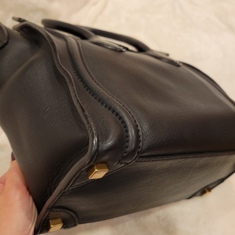 Celine Micro Luggage Tote Bag in black - Picture 8 of 16